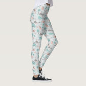 Cute Pastel Dinosaur Pattern Leggings (Rechts)