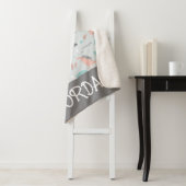 Cute Pastel Dinosaur Pattern Sherpa Deken (In situ)