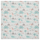 Cute Pastel Dinosaur Pattern Stof (Swatch)