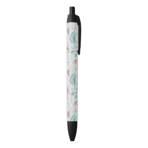 Cute Pastel Dinosaur Pattern Zwarte Inkt Pen