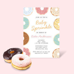 Cute Pastel Donuts Baby Sprinkle Kaart
