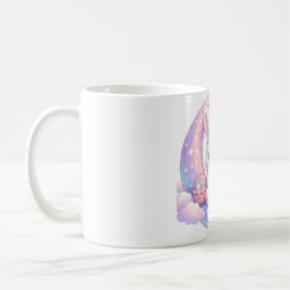 Cute Pastel Easter Bunny Mug – Moon Aesthetic Koffiemok