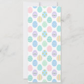 Cute Pastel Easter Eggs Pattern Kaart (Voorkant)