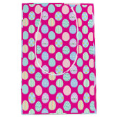 Cute Pastel Easter Eggs Pattern  Medium Cadeauzakje (Voorkant)