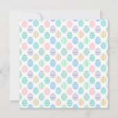 Cute Pastel Easter Eggs Pattern  Save The Date (Voorkant)