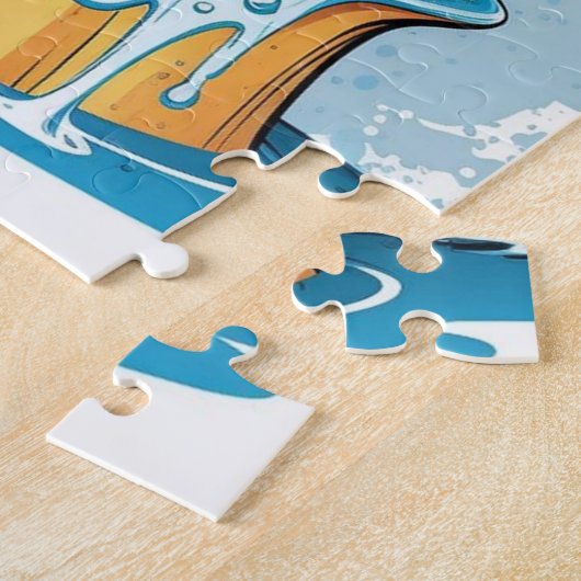 Cute Pastel Elephant Colors Puzzles  Legpuzzel (Zijkant)