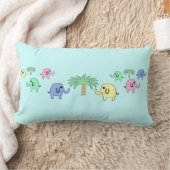 Cute Pastel Elephants Kinder Pillow Kussen (Deken)