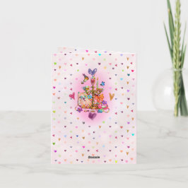 Cute Pastel Feestdagen Kaart