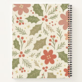 Cute pastel floral patternSpiral Notebook Notitieboek (Achterkant)