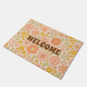 Cute Pastel Flowers Summer Floral Pattern Welkom Deurmat (Schuin)