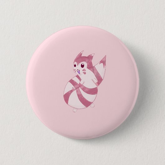 Cute Pastel Furret Design Ronde Button 5,7 Cm (Voorkant)