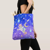 Cute pastel galaxy unicorn tote bag (Dichtbij)