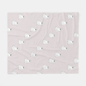 Cute Pastel Geest Patroon Fleece Deken (Voorkant (Horizontaal))
