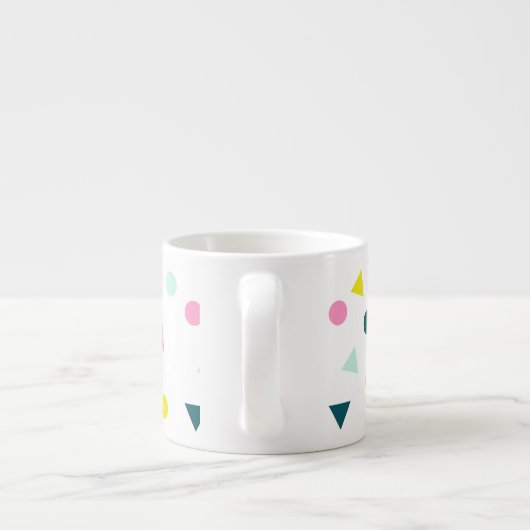 Cute Pastel Geometric Pattern Mok (Achterkant)