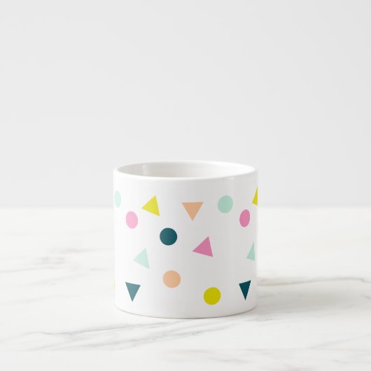 Cute Pastel Geometric Pattern Mok (Voorkant)