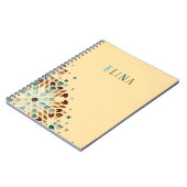 Cute Pastel Geometric Shapes Personalized Name Notitieboek (Linkerzijde)