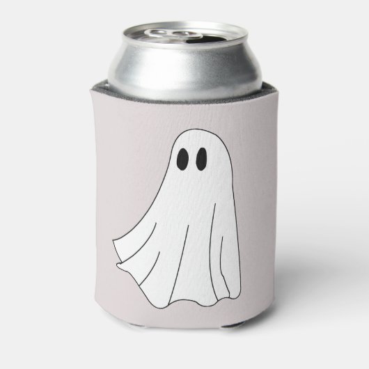 Cute Pastel Ghost Pattern Blikjeskoeler (Blikje Achterkant)