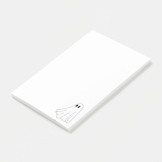 Cute Pastel Ghost Pattern Post-it® Notes (Schuin)