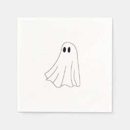 Cute Pastel Ghost Pattern Servet