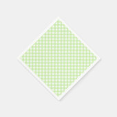 Cute Pastel Green Gingham Pattern Napkins Servet (Hoek)