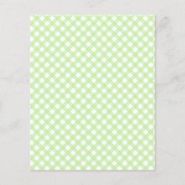 Cute Pastel Green Gingham Pattern Scrapbook Paper
