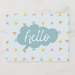 Cute Pastel Hallo Briefkaart