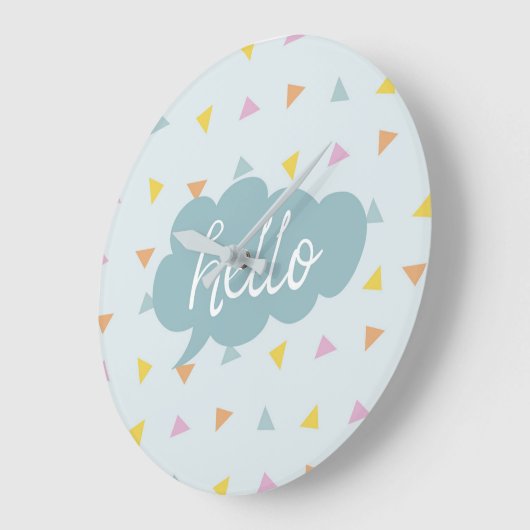 Cute Pastel Hallo Grote Klok (Hoek)