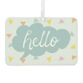 Cute Pastel Hallo Luchtverfrisser (Achterkant)