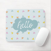 Cute Pastel Hallo Muismat (Met muis)