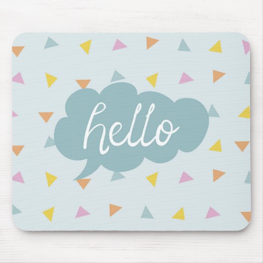 Cute Pastel Hallo Muismat (Voorkant)