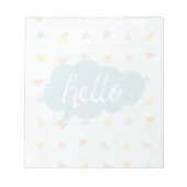 Cute Pastel Hallo Notitieblok (Voorkant)