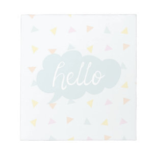 Cute Pastel Hallo Notitieblok