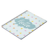 Cute Pastel Hallo Notitieboek (Linkerzijde)