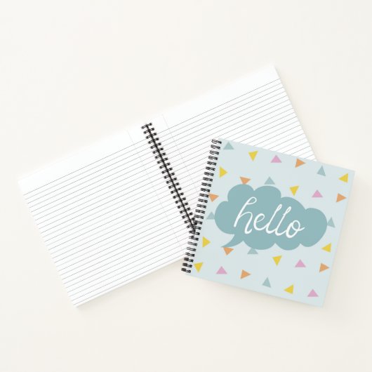Cute Pastel Hallo Notitieboek (Binnen)