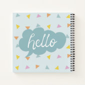 Cute Pastel Hallo Notitieboek (Achterkant)