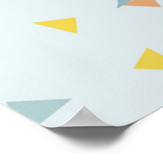 Cute Pastel Hallo Poster (Hoek)