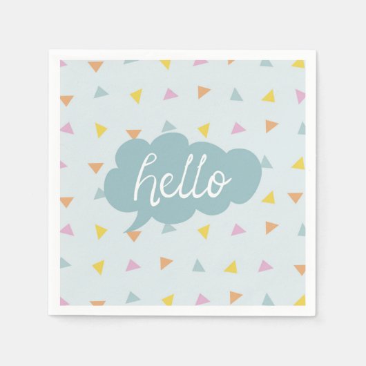 Cute Pastel Hallo Servet (Voorkant)