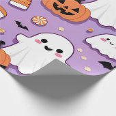 Cute Pastel Halloween Cadeaupapier (Hoek)