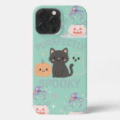 Cute Pastel Halloween Design iPhone Hoesje (Achterkant)