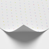Cute Pastel Hart Verjaardags Inpakpapier (Hoek)