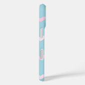 Cute Pastel Hearts Pattern Light Blue Case-Mate iPhone Case (Achterkant / Rechts)