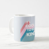 Cute pastel Het is cool om aardig te zijn Koffiemok (Voorkant links)