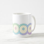 Cute Pastel HOOOO Text design  Koffiemok (Voorkant rechts)