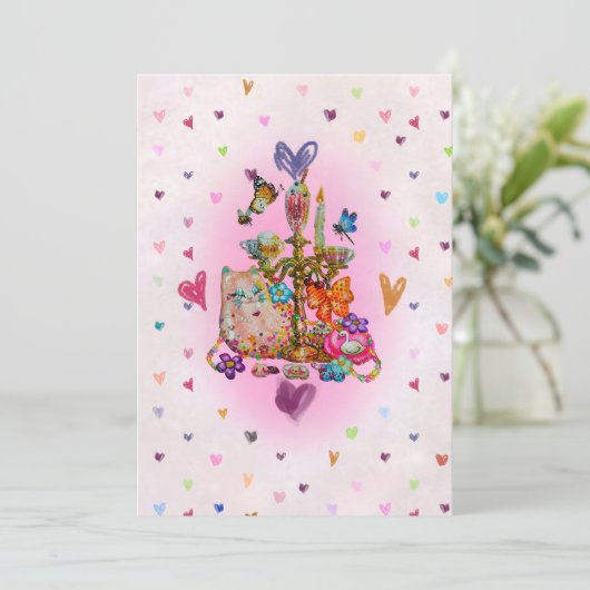 Cute Pastel Kaart (Staand voorkant)