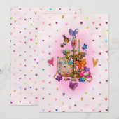 Cute Pastel Kaart (Voorkant / Achterkant)