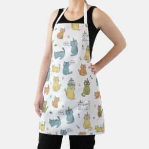 Cute Pastel Kat Patroon Schort Cadeau Voor Kat Lie
