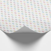 Cute Pastel Kat ziet roze Blauw Groen Geel Cadeaupapier (Hoek)
