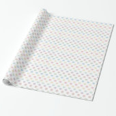 Cute Pastel Kat ziet roze Blauw Groen Geel Cadeaupapier (Uitgerold)