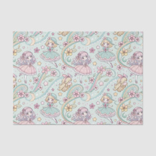 Cute Pastel Kawaii Anime Magische Meisjes Bloem Ku Tissuepapier