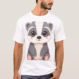 Cute Pastel Kawaii Baby Badger T-shirt